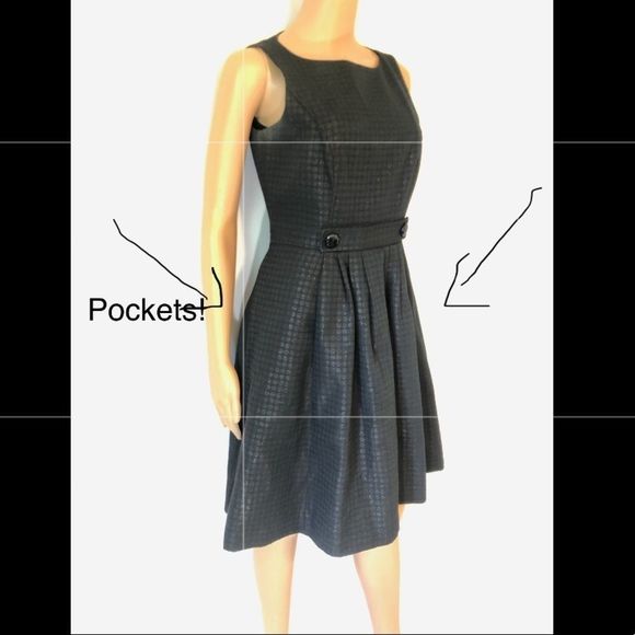 Jessica Howard Black Flare Dress - Picture 3 of 10